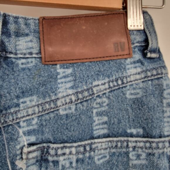 ASOS Reclaimed Vintage Women's‎ High Rise 90s Monogram Print Dad Jeans Size 26 - Picture 8 of 14